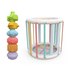 Blocos de Forma Colorida Jogo Baby Montessori Aprendizagem - comprar online