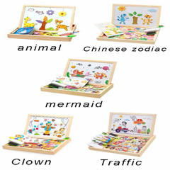 Imagem do Caixa De Brinquedos Educativos Kids Drawing Board 3D Puzzle Writing Board