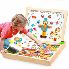 Imagem do Caixa De Brinquedos Educativos Kids Drawing Board 3D Puzzle Writing Board