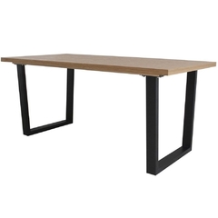 Mesa de comedor con tapa color madera o negra 63 - comprar online
