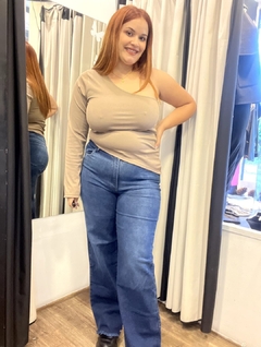 Jean Wide Leg Elastizado (Azul Claro Localizado) - Odhisea