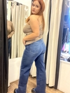 Jean Wide Leg Elastizado (Azul Claro Localizado)