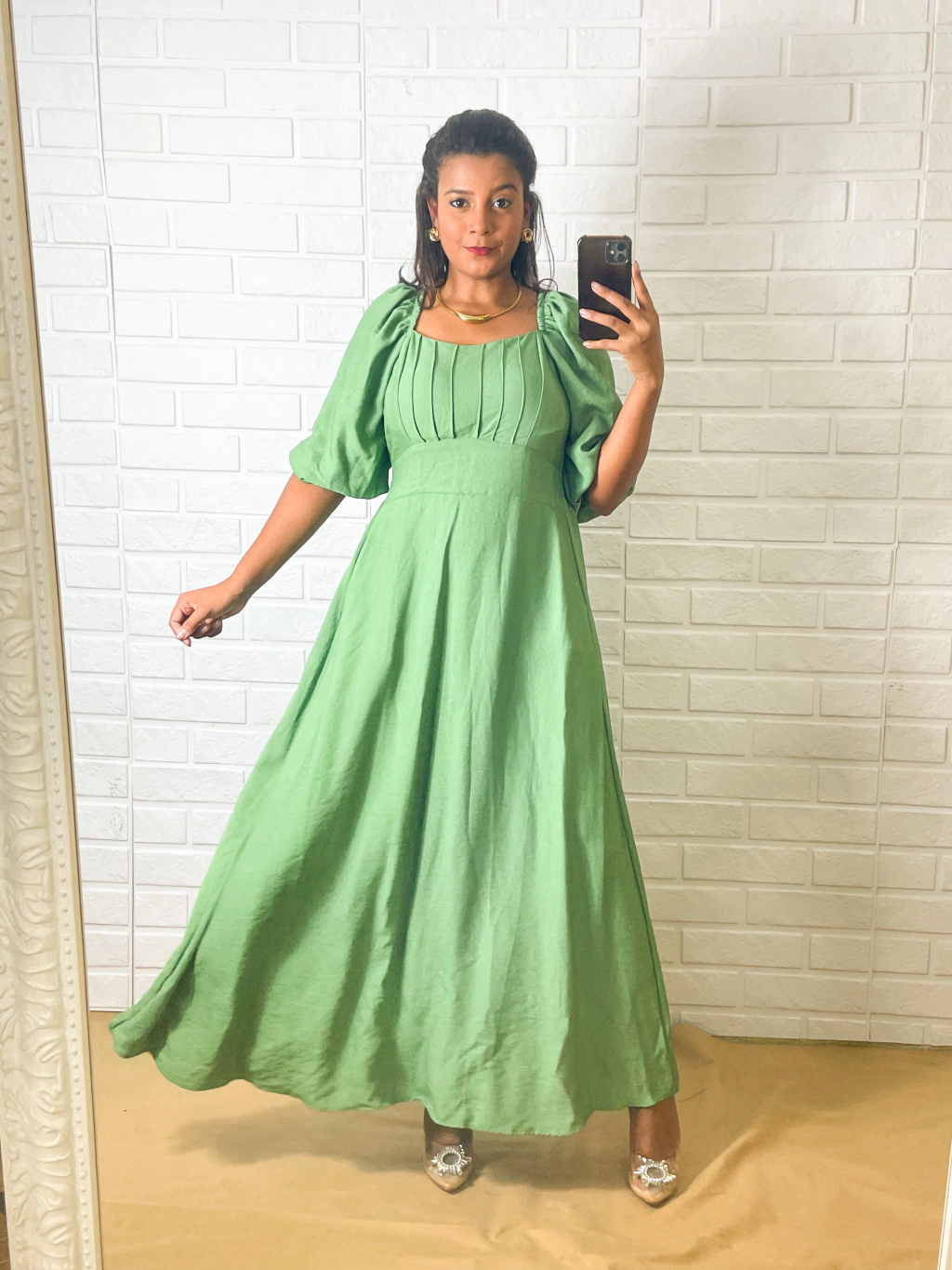 Vestido Longo Aurora - Verde