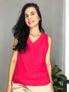 Blusa ombro pinçado Ana Paula - comprar online