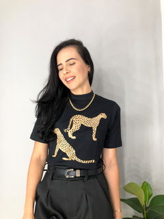 Tshirt dois leopardos - loja online