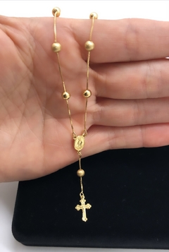 Colar Terço Feminino Em Ouro 18kl/750