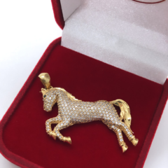 Pingente De Cavalo Em Ouro 18kl/750