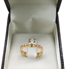 Anel de noivado com Diamantes em Ouro 18kl/750 - comprar online