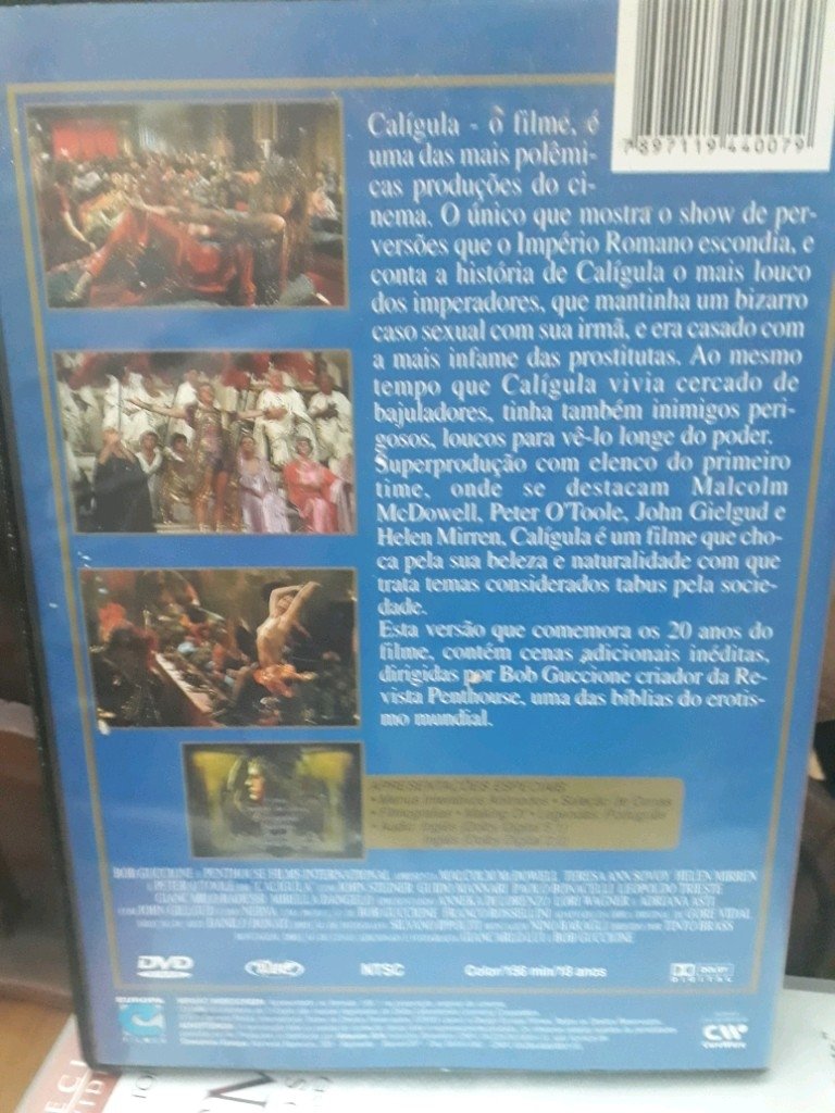 DVD CALÍGULA EDIÇÃO ESPECIAL DE 20 ANOS