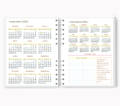 Agenda Mostarda | Diária 2025 - Di Fiore | Papelaria Sustentável 