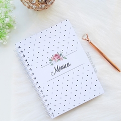 Caderno Floral Poá na internet