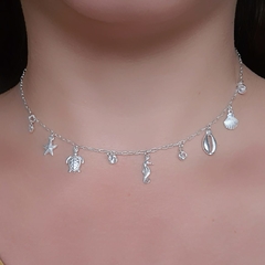 CHOCKER OCEANO PRATA 925 - comprar online