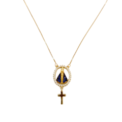 Colar Gargantilha Ouro 18k Nossa Senhora