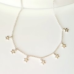 Colar chocker estrela de prata na internet