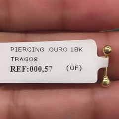 Piercing tragos helix ouro 18k - comprar online