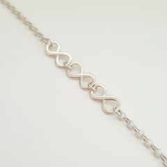 Pulseira infinito prata 925 - comprar online