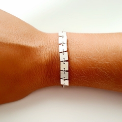 PULSEIRA QUADRADA PRATA 925 - comprar online