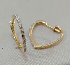 Argola Bicolor Ouro 18K