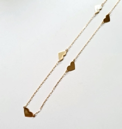 Chocker corações chapinha Ouro 18K na internet