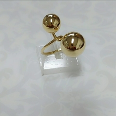 Anel Bolas Mais Que Especial Ouro 18K