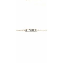 Pulseira ALOHA Plaquinha Prata - comprar online