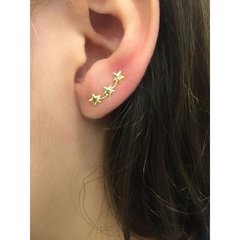 Earcuff Estrelas Ouro 18k