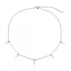 Gargantilha Chocker Triangulo Prata