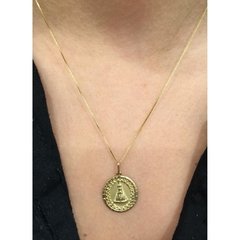 Colar Medalha Nossa Senhora Ouro 18k