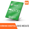 Xbox Live Gold 12 Meses - Códigos 25 Dígitos Microsoft