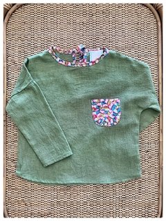 CAMISOLA LIBERTY® BABY - ultimas verde T2 - comprar online