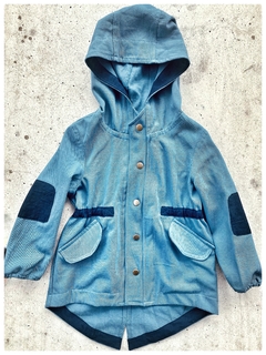 PARKA GABARDINA - azul + canela! - comprar online