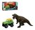 Kit Brinquedo Dinopark Samba Toys Dinossauro E Jipe Com Bote