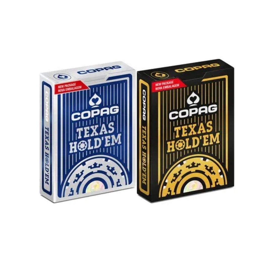 Baralho De Poker Texas Hold'em Azul Cartas Copag Jogo Poker - Baralho Copag  - #