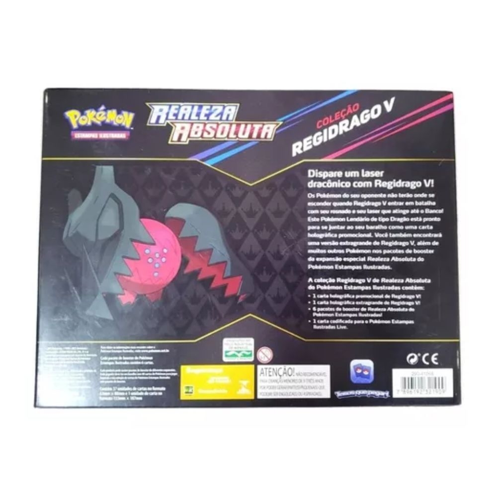 Box Pokemon Coleção Realeza Absoluta Regidrago V Copag