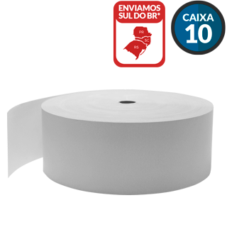 Bobina Térmica 57mm x 150m para Relógios de Ponto (Caixa com 10 unidades)