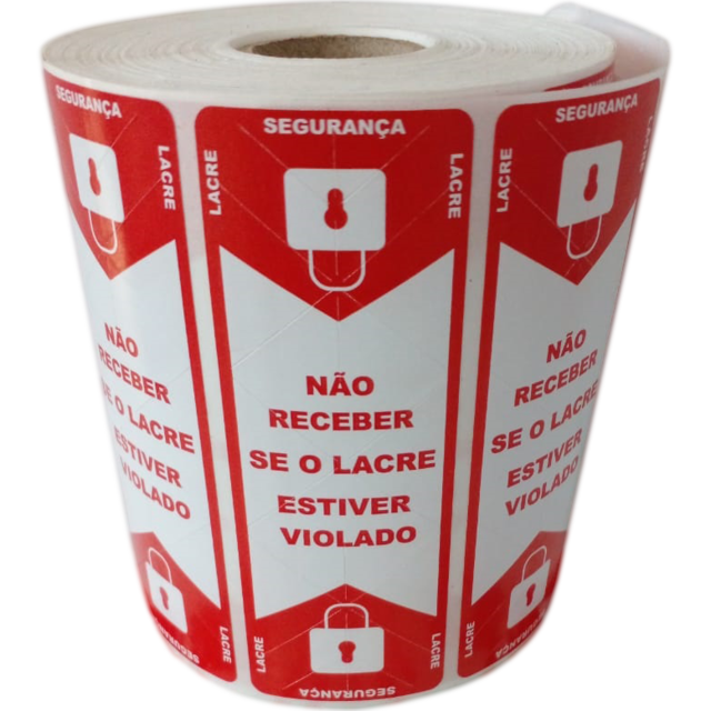 Etiqueta Lacre para Delivery 100mm X 35mm, 1000 etiquetas - comprar online