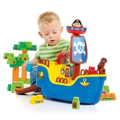Baby Land Navio Pirata com 30 blocos Cardoso Toys 8002