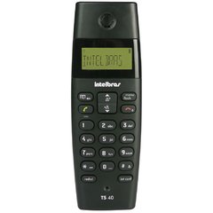 Telefone sem Fio Intelbras com Dect TS 40 ID e Identificador de Chamadas - Preto - comprar online