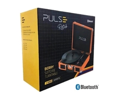 Vitrola Toca Discos Vinil Maleta Retro Pulse Bluetooth Sp364