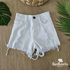 Short Denim Blanco