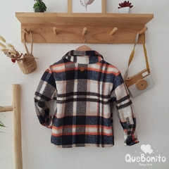 Camisaco "Lenour" Rayas terracota - comprar online