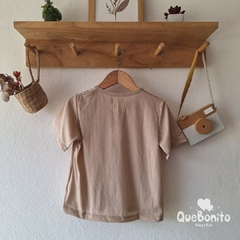 Remera "Bulgara" Beige - comprar online