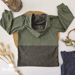 Buzo "Dami" verde/gris - comprar online