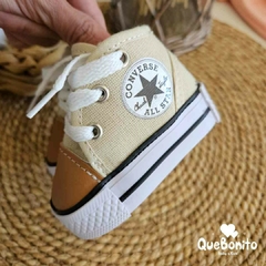 Zapatillas mini Converse Corderito "Beige" - Quebonito