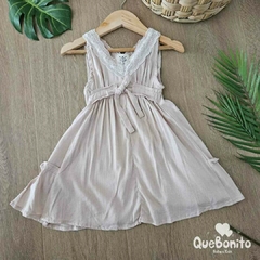 Vestido "Bulgary" Beige