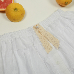 Falda "Bloom" Blanco - comprar online