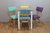 Set: Mesa libro y Sillas Retro
