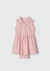 Body Vestido Bebê Menina Gola Polo Hering - Rosa