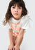 Conjunto Infantil Menina Curto Estampado Hering - Off white na internet