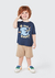 Camiseta Infantil Menino Toddler Com Estampa Interativa Hering - Azul